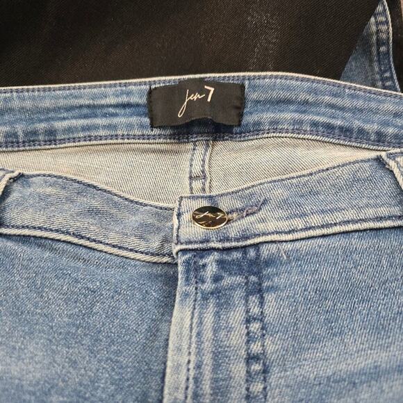 7FAM Jen7 Women's Mid-Rise Stretch Denim 50/50 Ankle-Skinny Jeans Plus Size 18 - Picture 9 of 16